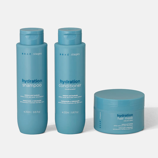 STAGES HYDRATION KIT: SHAMPOO + CONDITIONER + MASK