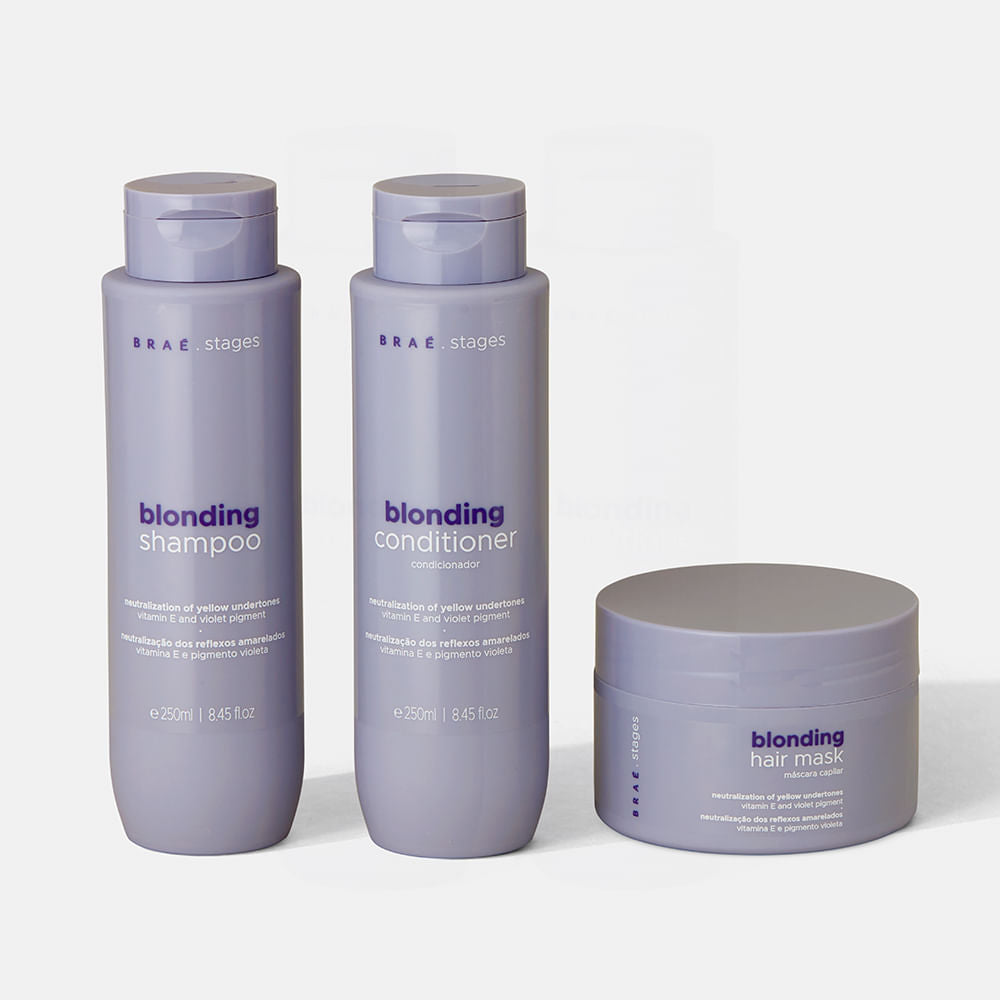 STAGES BLONDING HAIR KIT: SHAMPOO + CONDITIONER + MASK