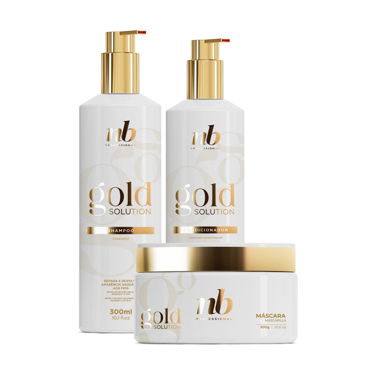 NB Gold Solution: 3 Steps Hair Care - Precision Care in Every Strand
