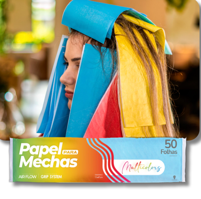 PAPIER MULTICOLORE (bleu) - 50 feuilles