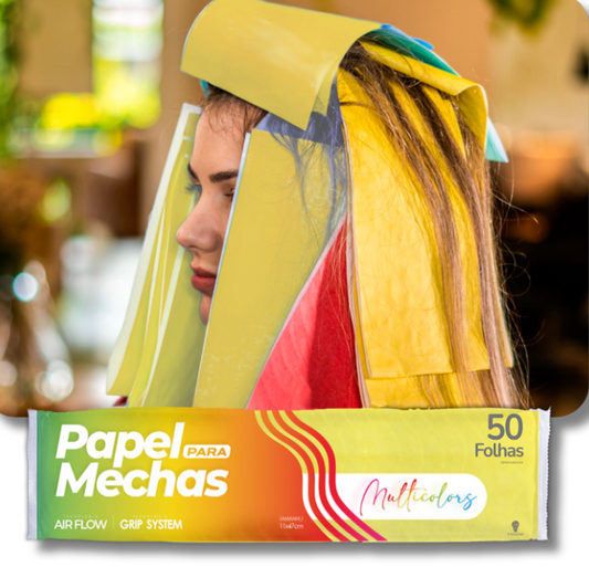 MEHRFARBIGE PAPIERE (gelbe Farbe) - 50 Blatt
